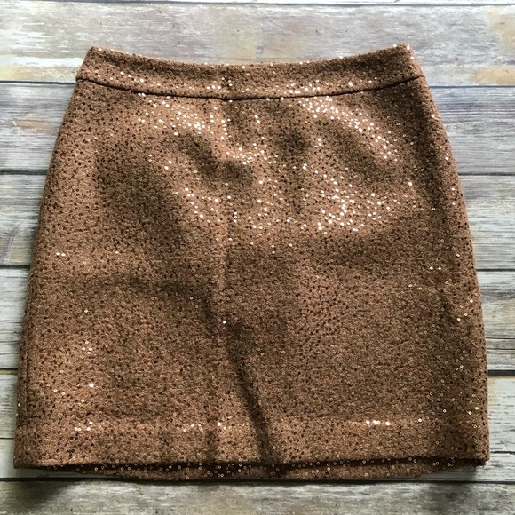 LOFT Dresses & Skirts - Ann Taylor Loft Wool Blend Sequin Skirt 8 Petite